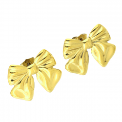 KOLCZYKI POZŁACANE 22/28 MM S. STEEL TTM XUPING 88242