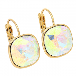 KOLCZYKI POZŁACANE 20/14 MM AB CRYSTAL XUPING 88269