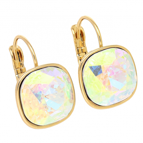 KOLCZYKI POZŁACANE 20/14 MM AB CRYSTAL XUPING 88269