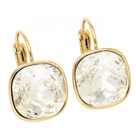 KOLCZYKI POZŁACANE 20/14 MM CRYSTAL XUPING 88270