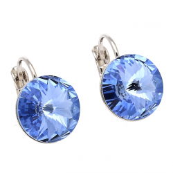 KOLCZYKI PLATYNOWANE 16/12 MM CAPRI CRYSTAL XUPING 88289