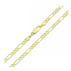 14K ŁAŃCUSZEK POZŁACANY 60 CM 3,5 MM FIGARO XUPING 88315
