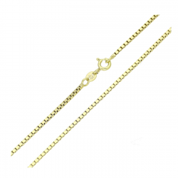 14K ŁAŃCUSZEK POZŁACANY 45 CM 1,4 MM WENECJANA XUPING 88323