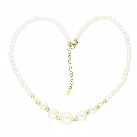 14K CELEBRYTKA POZŁACANA 42+5 CM PEREŁKOWA ELEGANCJA XUPING 88324