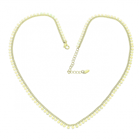 14K CELEBRYTKA POZŁACANA 45+5 CM PANCERKA Z MONETKAMI XUPING 88328