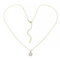 14K CELEBRYTKA POZŁACANA 46+6 CM MARKIZKA BRYLANT XUPING 88335