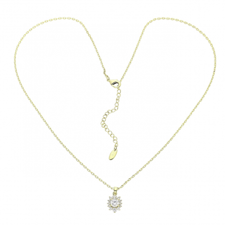 14K CELEBRYTKA POZŁACANA 46+6 CM MARKIZKA BRYLANT XUPING 88335