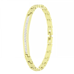 14k BRANSOLETKA POZŁACANA 19 CM 6 MM TRADYCYJNA XUPING 88338