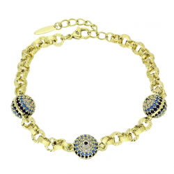 14k BRANSOLETKA POZŁACANA 20+3 CM 11 MM ELEGANCE XUPING 88340