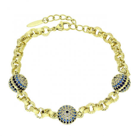 14k BRANSOLETKA POZŁACANA 20+3 CM 11 MM ELEGANCE XUPING 88340