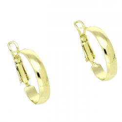 14K KOLCZYKI POZŁACANE 20/4 MM ZŁOTE KOŁA XUPING 88345