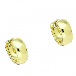 14K KOLCZYKI POZŁACANE 11/5 MM ZŁOTE KÓŁECZKA XUPING 88346