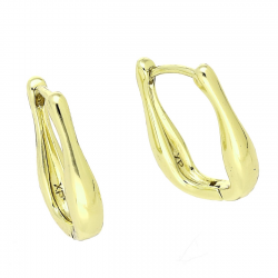 14K KOLCZYKI POZŁACANE 19/4 MM ZŁOTE ELEGANTKI XUPING 88359