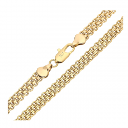 ŁAŃCUSZEK POZŁACANY 50 CM 6 MM BISMARK XUPING 88391