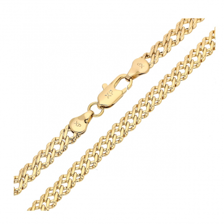 ŁAŃCUSZEK POZŁACANY 50 CM 5,5 MM ROMBO DIAMENTOWANE XUPING 88392