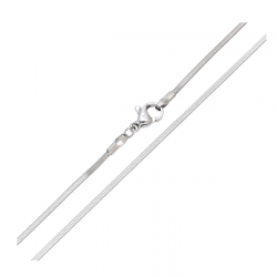 ŁAŃCUSZEK PLATYNOWANY 55 CM 1,5 MM ŻMIJKA PŁASKA XUPING 88394