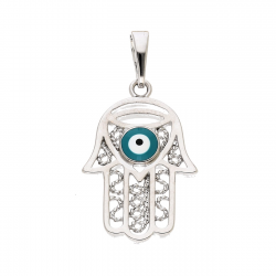 ZAWIESZKA RODOWANA 32/16 MM RĘKA FATIMY XUPING 88405