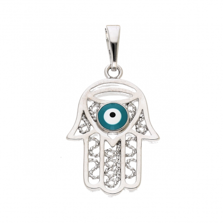 ZAWIESZKA RODOWANA 32/16 MM RĘKA FATIMY XUPING 88405