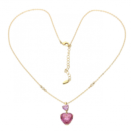 CELEBRYTKA POZŁACANA 43+5 CM DWA SERCA XUPING 88413