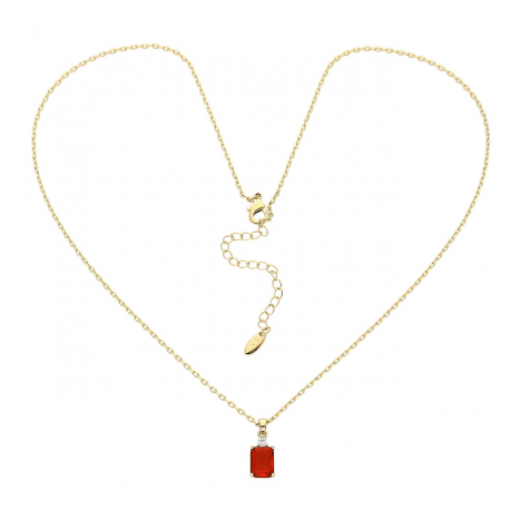 CELEBRYTKA POZŁACANA 45+5 CM RUBIN Z BRYLANTEM XUPING 88417