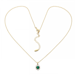 CELEBRYTKA POZŁACANA 46+5 CM MARKIZKA SZMARAGD XUPING 88430