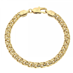 BRANSOLETKA POZŁACANA 18,5 CM 6 MM GARIBALDI XUPING 88435