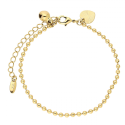 BRANSOLETKA POZŁACANA 16,5+5 CM 2,5 MM KULKI XUPING 88437