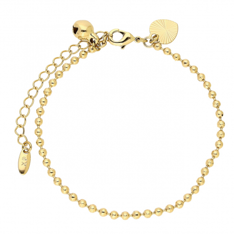 BRANSOLETKA POZŁACANA 16,5+5 CM 2,5 MM KULKI XUPING 88437