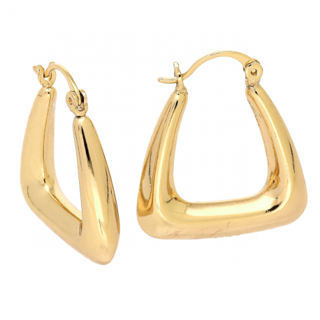 KOLCZYKI POZŁACANE 28/6 MM ZŁOTE TRADYCYJNE XUPING 88454