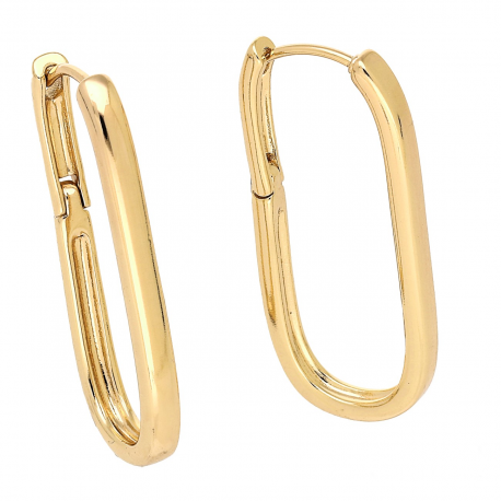 KOLCZYKI POZŁACANE 29/3 MM ZŁOTE ELEGANTKI XUPING 88456