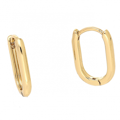 KOLCZYKI POZŁACANE 16/2 MM ZŁOTE ELEGANTKI XUPING 88458