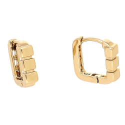 KOLCZYKI POZŁACANE 13/4 MM ZŁOTE ELEGANTKI XUPING 88459