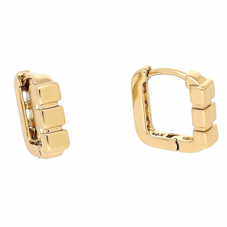 KOLCZYKI POZŁACANE 13/4 MM ZŁOTE ELEGANTKI XUPING 88459