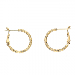 KOLCZYKI POZŁACANE 20/2 MM ZŁOTE KOŁA XUPING 88482