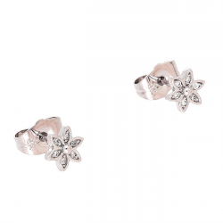 KOLCZYKI PLATYNOWANE 7 MM BRYLANTOWA MARGERYTKA XUPING 88503