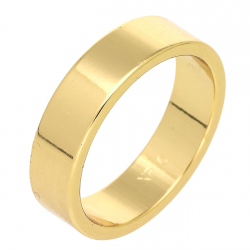 OBRĄCZKA POZŁACANA 5 MM PŁASKA XUPING 88504