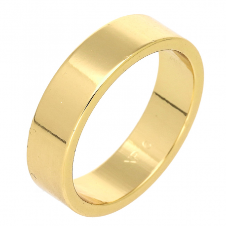 OBRĄCZKA POZŁACANA 5 MM PŁASKA XUPING 88504