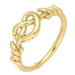 PIERŚCIONEK POZŁACANY 7 MM SAMO ZŁOTA XUPING 88512