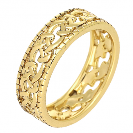 PIERŚCIONEK POZŁACANY 6 MM SAMO ZŁOTA XUPING 88513