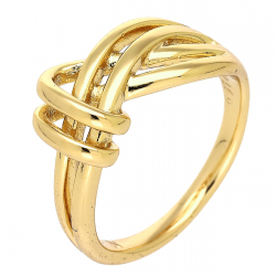 PIERŚCIONEK POZŁACANY 9 MM SAMO ZŁOTA XUPING 88515