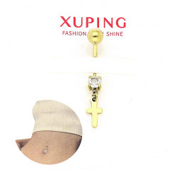 KOLCZYK POZŁACANY DO PĘPKA 30/5 MM S. STEEL TTM XUPING 88530