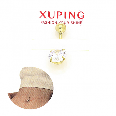 KOLCZYK POZŁACANY DO PĘPKA 20/8 MM S. STEEL TTM XUPING 88532