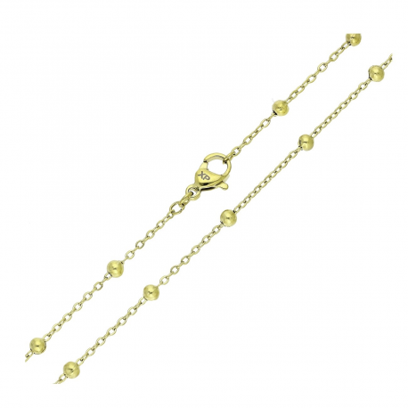 ŁAŃCUSZEK POZŁACANY 45 CM 3 MM S. STEEL TTM XUPING 88559