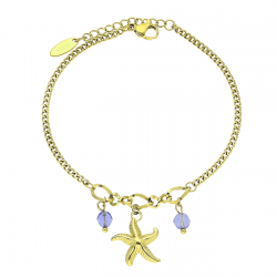 BRANSOLETKA POZŁACANA 17,5+3 CM S. STEEL TTM XUPING 88567