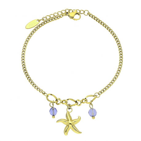 BRANSOLETKA POZŁACANA 17,5+3 CM S. STEEL TTM XUPING 88567