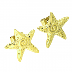 KOLCZYKI POZŁACANE 20 MM S. STEEL TTM XUPING 88580