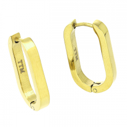 KOLCZYKI POZŁACANE 20/3 MM S. STEEL TTM XUPING 88581