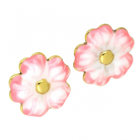 KOLCZYKI POZŁACANE 19 MM S. STEEL TTM XUPING 88582