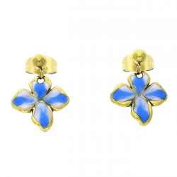 KOLCZYKI POZŁACANE 20/15 MM S. STEEL TTM XUPING 88583