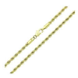 14K ŁAŃCUSZEK POZŁACANY 70 CM 2,9 MM KORDEL XUPING 88589